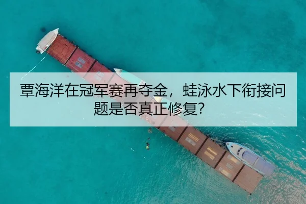 覃海洋在冠军赛再夺金，蛙泳水下衔接问题是否真正修复？